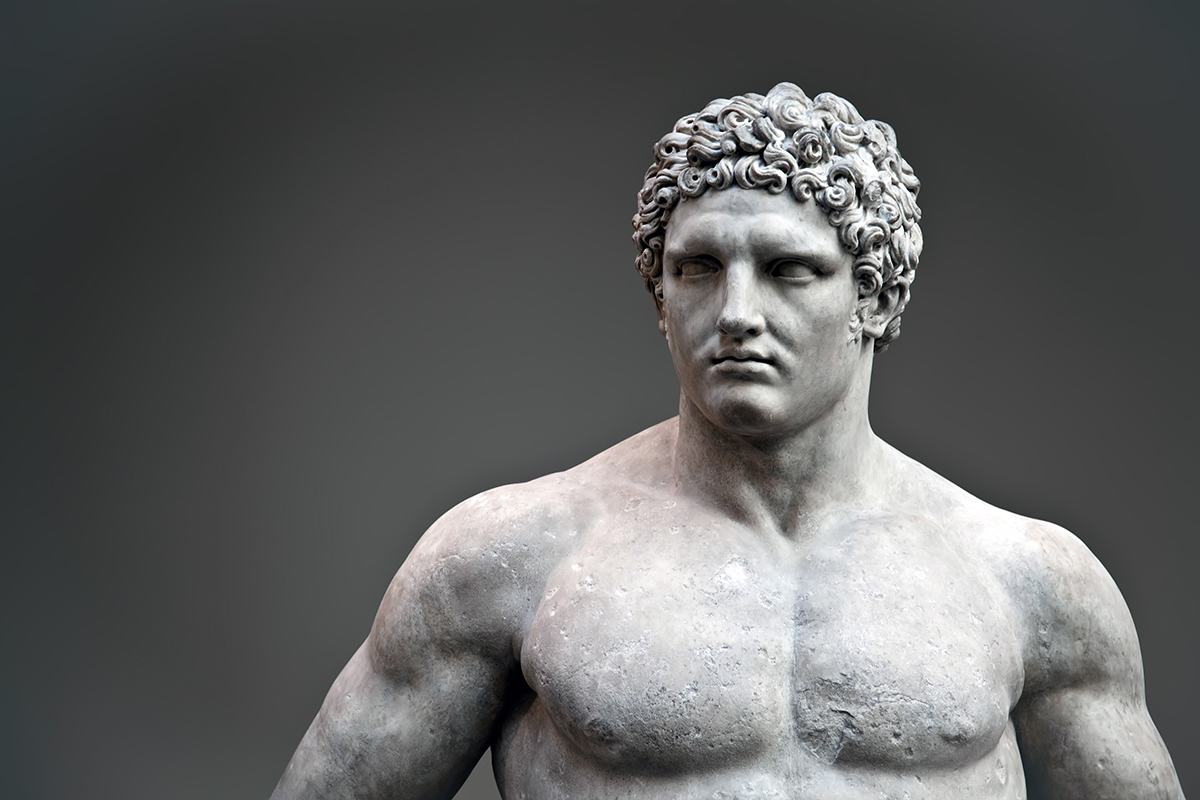 Статуи атлетов древней Греции